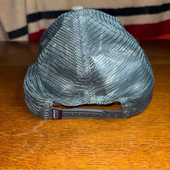 Patagonia Gray and Blue Fish Logo Hat - Picture 3 of 7